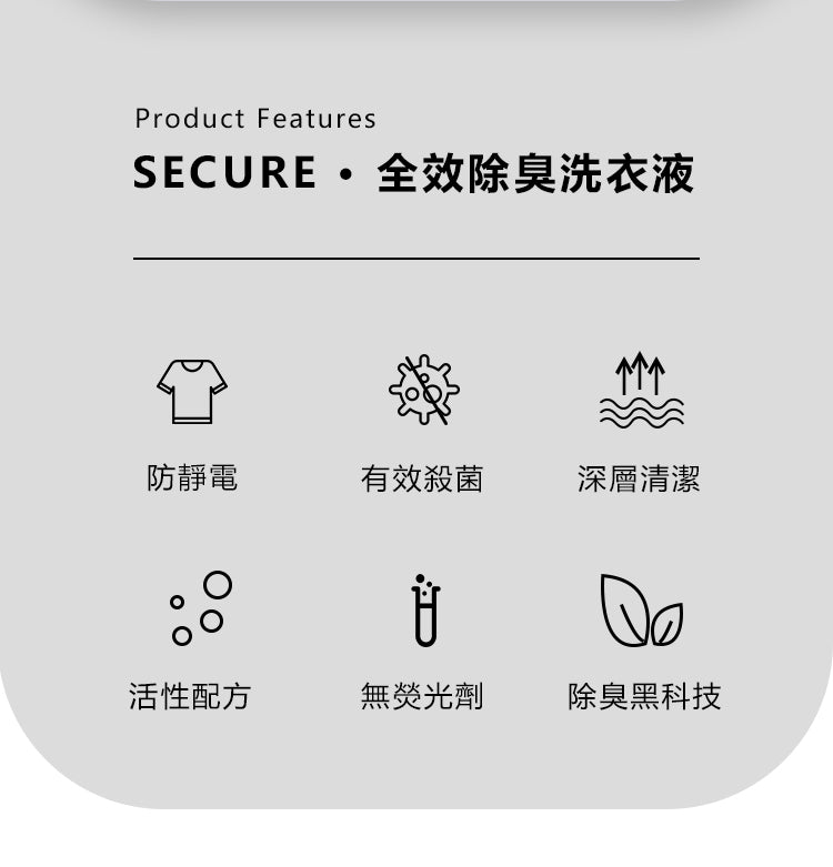 香港消毒皇 全效除臭抗菌洗衣液