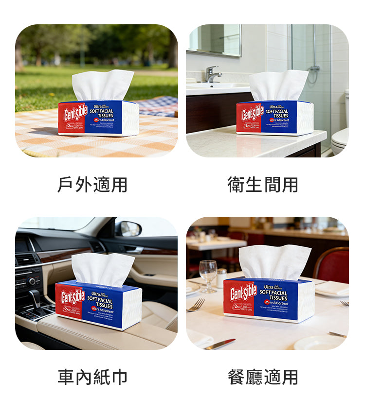 莎斯堡 二層柔軟面部衛生紙