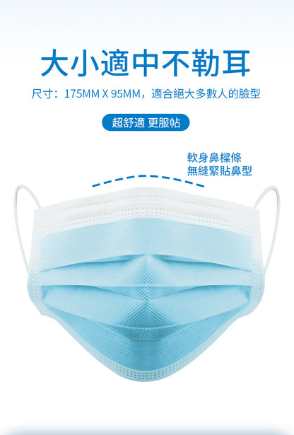 香港消毒皇 優質3層醫用口罩